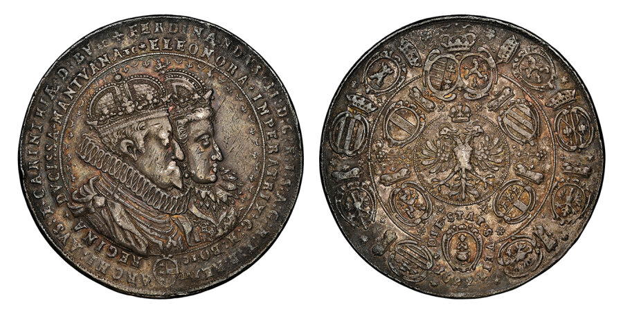 Ferdinand II and Eleonora Wedding 2-1/4 Show Taler, NGC XF-45 collection image