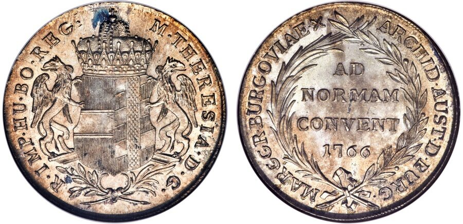 Maria Theresia 1766 Levant Taler, NGC MS-67