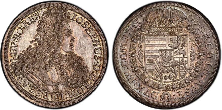 Joseph I 1706 Hall Taler, PCGS MS-67